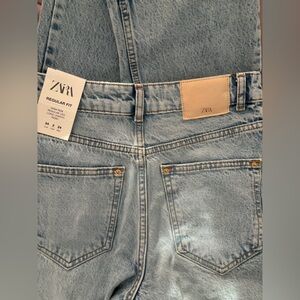 Zara High Waist/Long Length/Regular Leg Jeans